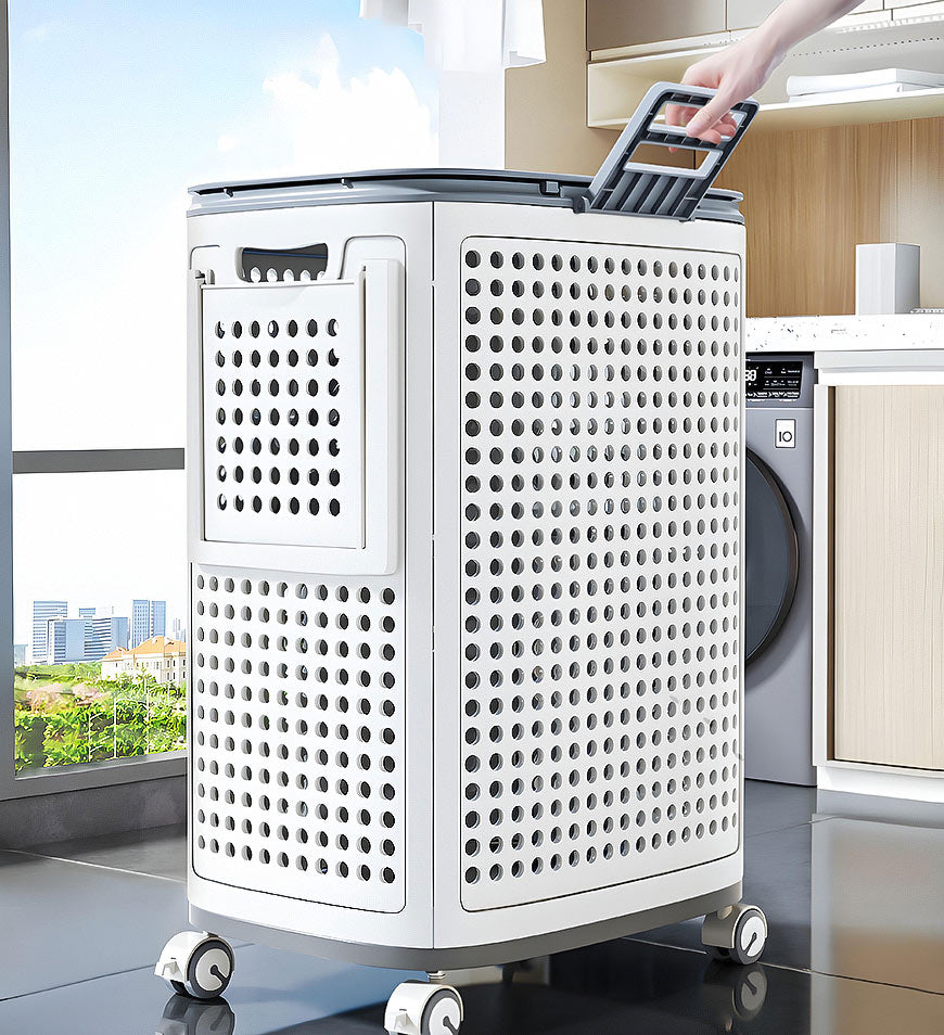 GlideEase Laundry Bin — Effortless laundry carrying without back pain for tidy, fresh clothes | Kalsten