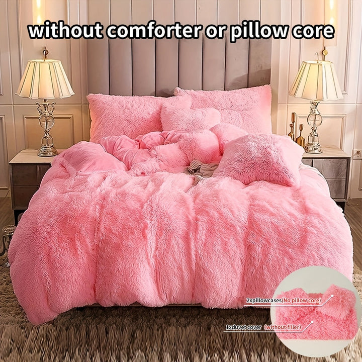 Ultra Soft Plush Duvet Cover Set with Zipper - Luxury & Comfort Kalsten