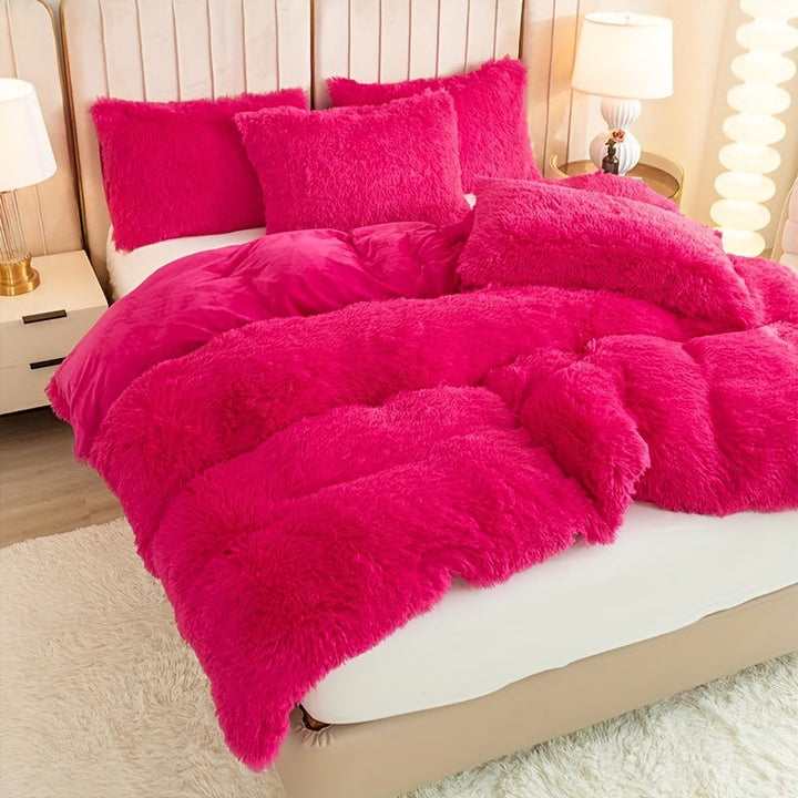 Ultra Soft Plush Duvet Cover Set with Zipper - Luxury & Comfort Kalsten