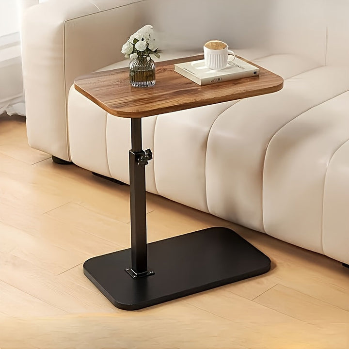Adjustable Comfort Table – Wooden Side Table with Metal Frame | Kalsten