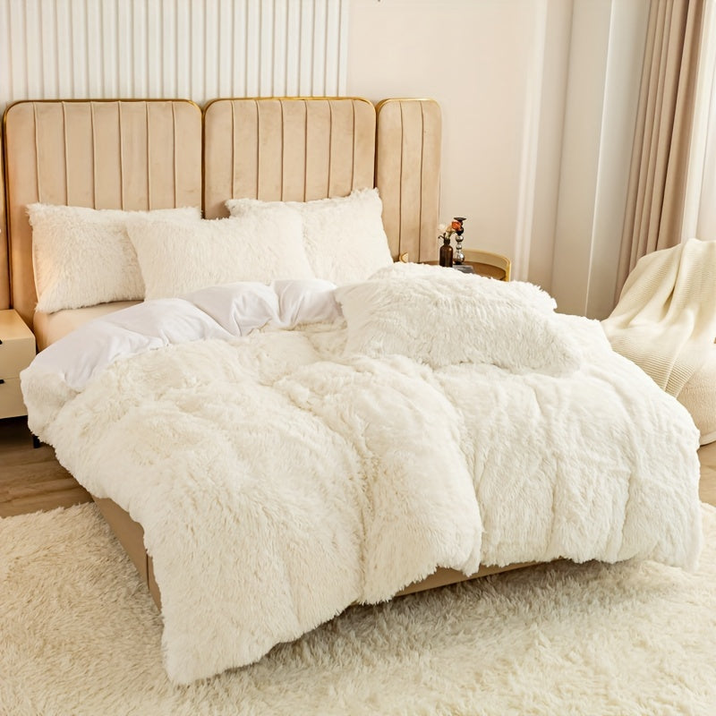 Ultra Soft Plush Duvet Cover Set with Zipper - Luxury & Comfort Kalsten