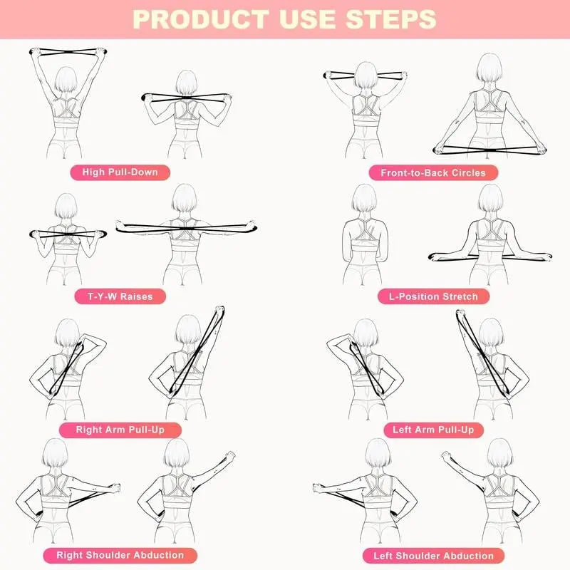 Kalsten | 8-shaped resistance band – strengthens chest & corrects your posture