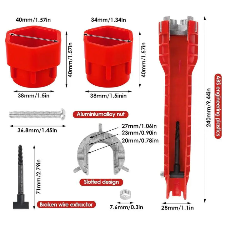 Kalsten | 8-in-1 Sink Wrench | Essential Plumbing Tool