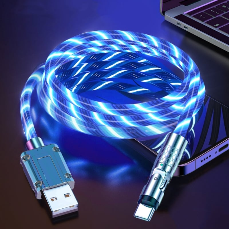 Kalsten | Magnetic Charging Cable | 540° Rotating Connector | Fast Charge with LED Glow