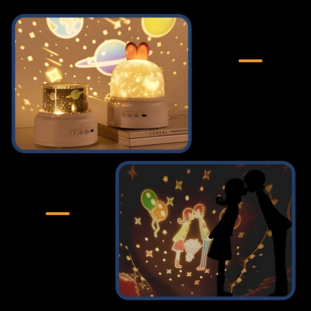 BunnyBeam Light - Casual Cute Rabbit Projector Night Light for Kids | Kalsten