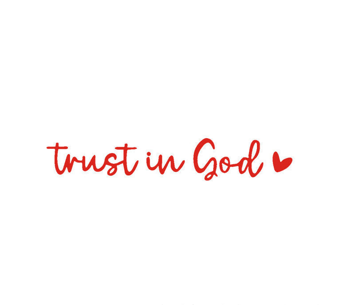 Kalsten | “Trust in God” Rear-View Mirror Decal