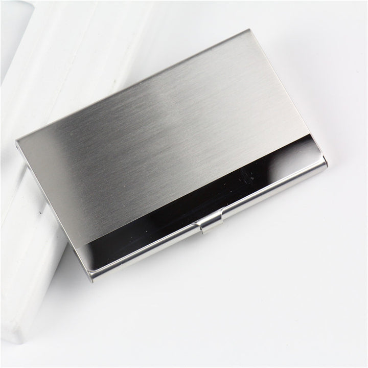 Sleek Metal Business Card Holder