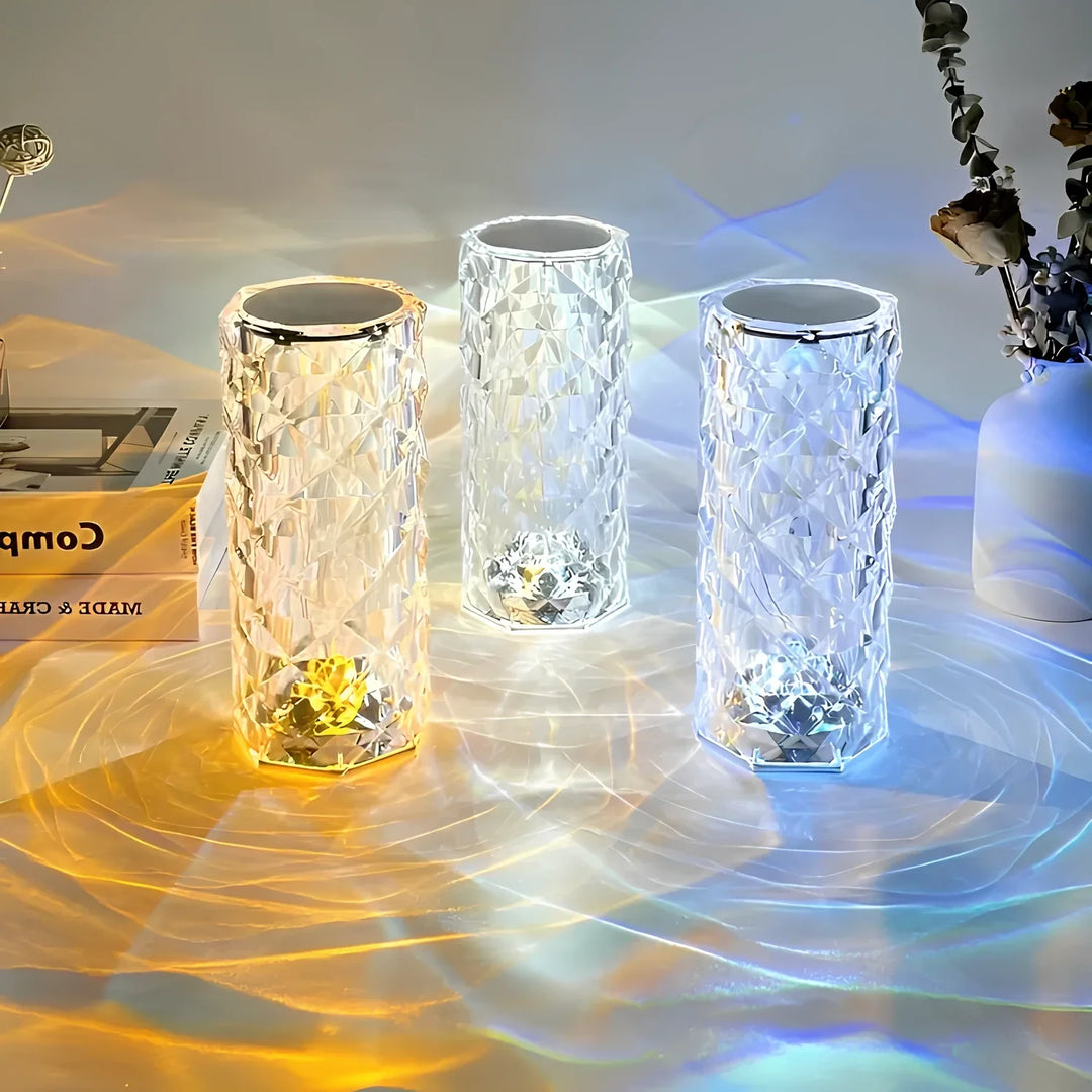 Crystal Table Lamp with Touch Control - Aurora | Kalsten