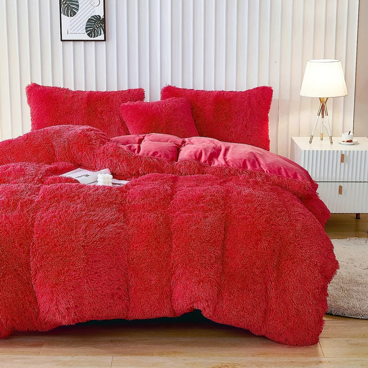 Ultra Soft Plush Duvet Cover Set with Zipper - Luxury & Comfort Kalsten