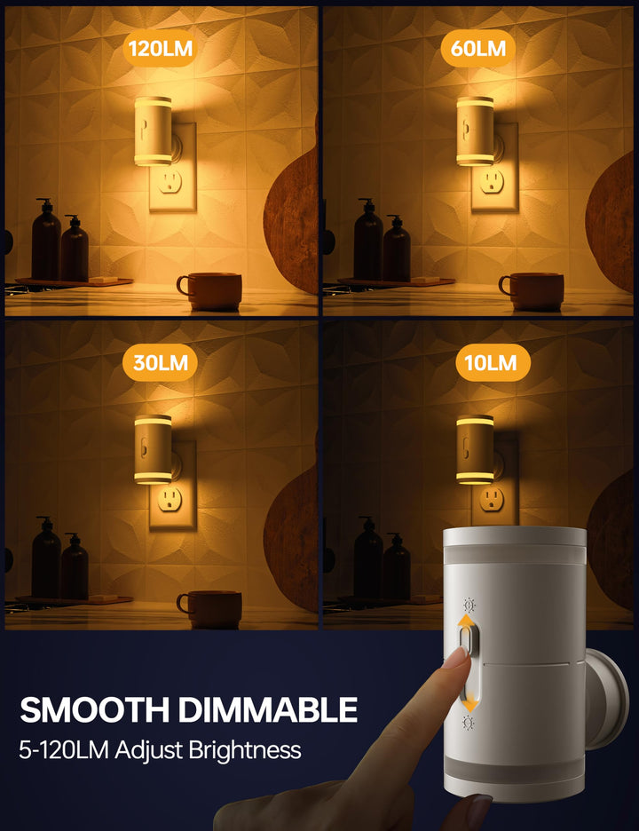 Dusk-to-Dawn LED Night Lights – 2 Pack