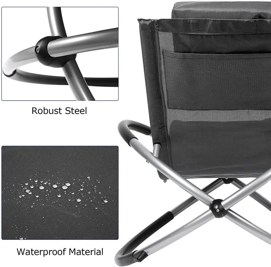 Relax lounger deck chair swinging lounger foldable | Kalsten