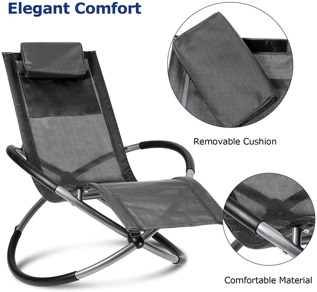 Relax lounger deck chair swinging lounger foldable | Kalsten