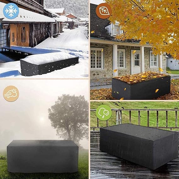 Waterproof Garden Furniture Cover – Black Noxord