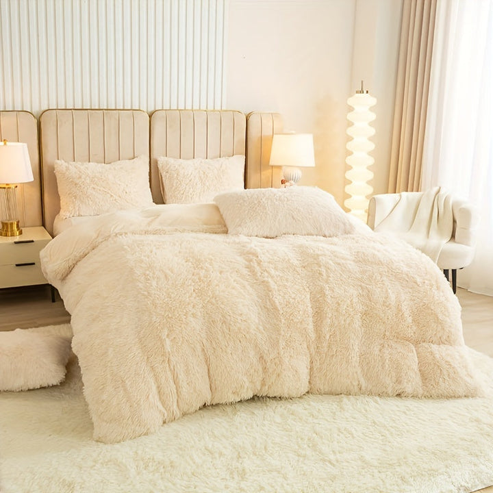 Ultra Soft Plush Duvet Cover Set with Zipper - Luxury & Comfort Kalsten