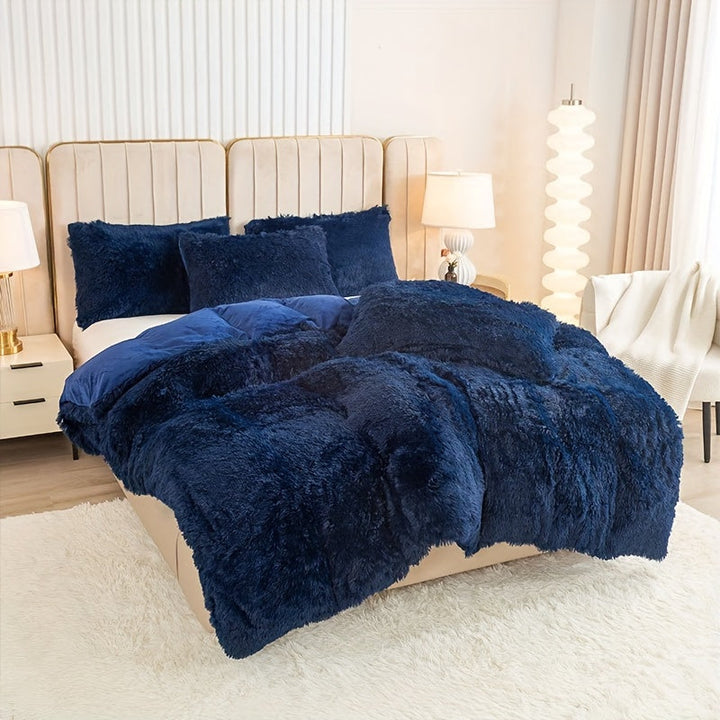 Ultra Soft Plush Duvet Cover Set with Zipper - Luxury & Comfort Kalsten