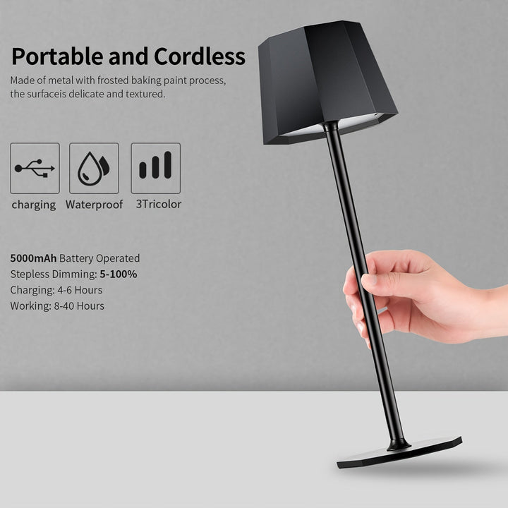 DuoGlow | Battery-Powered 2-Piece Set Cordless Table Lamp Noxord