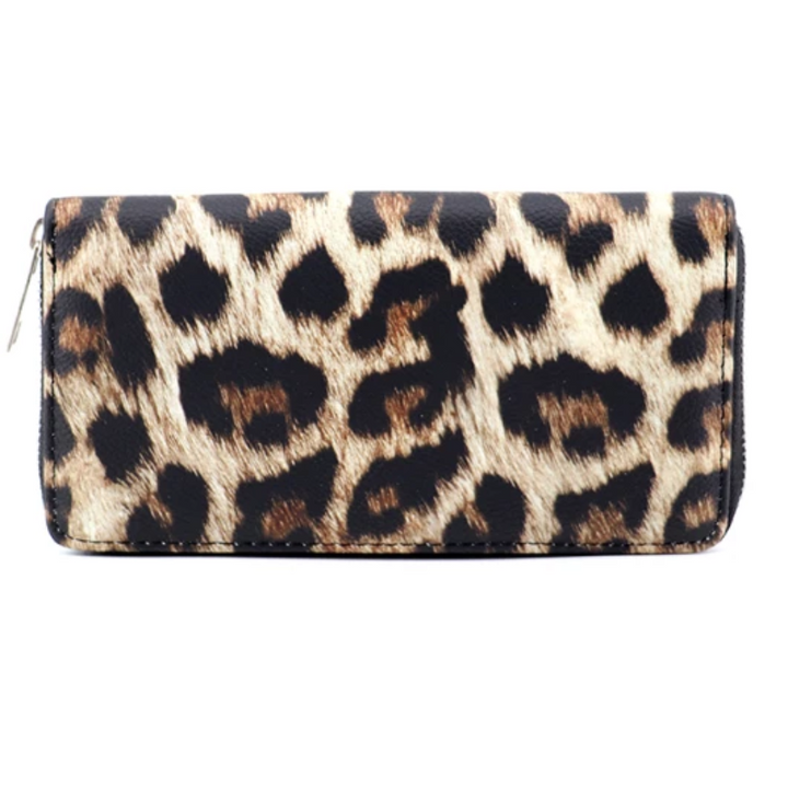 Classic Leopard Print Wallet for Women | Kalsten
