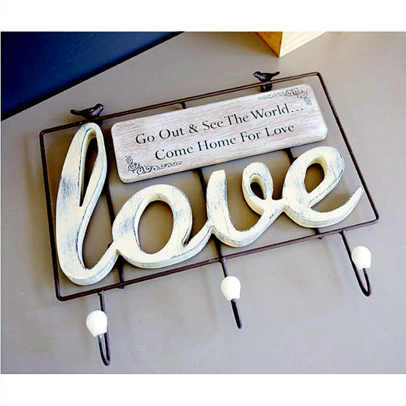 Decorative Wall Hook Shelf