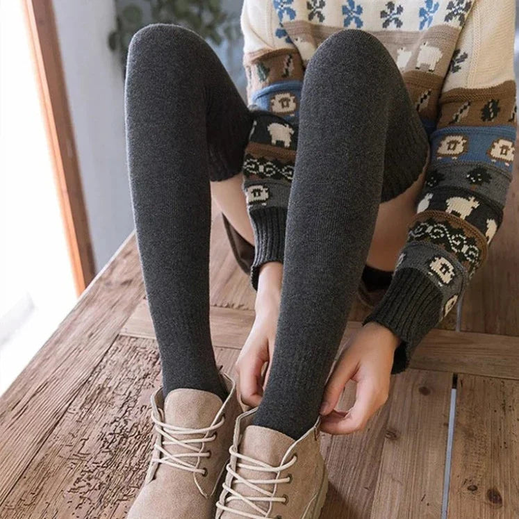 Over-the-Knee Wool Socks