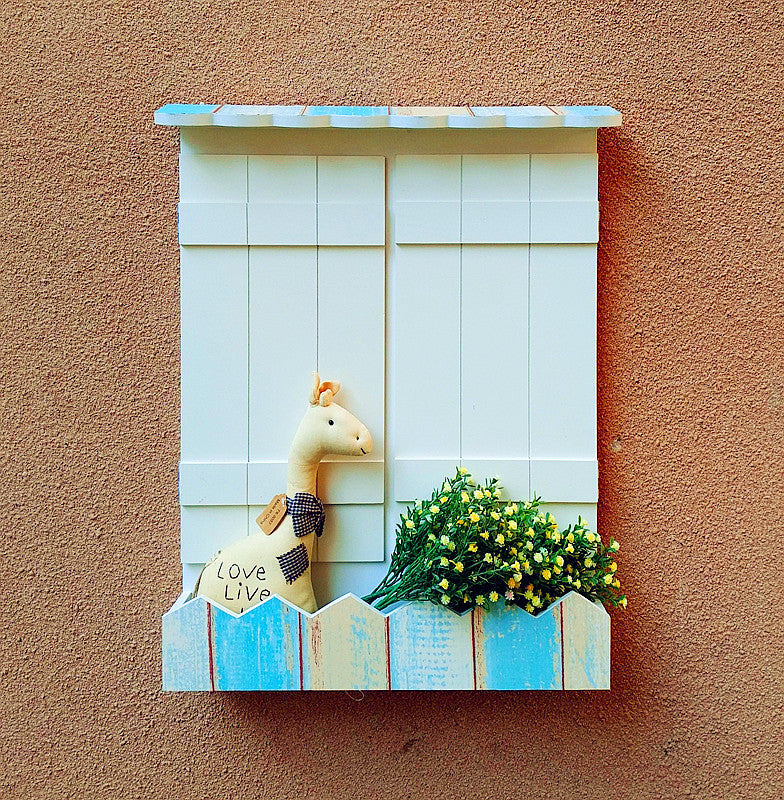 Decorative Wall Planter with Open Door Design
