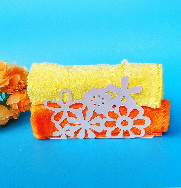 Decorative Flower Towel Holder