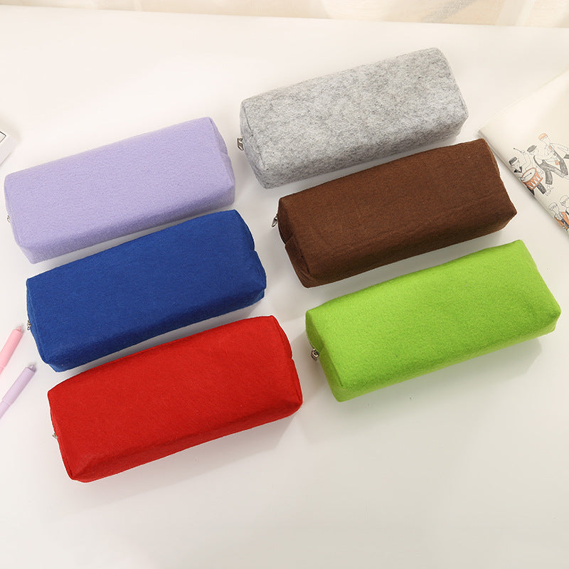 Premium Felt Zippered Pencil Case