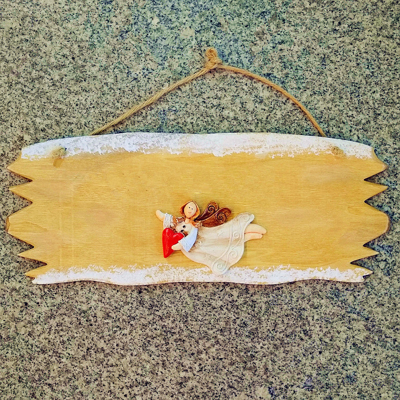 Wooden Wall Plate with Love Theme
