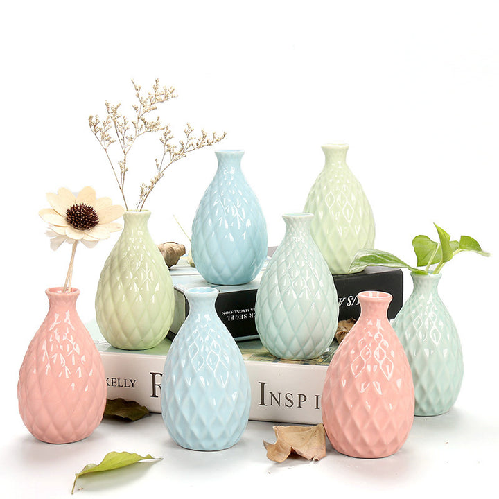 Decorative Textured Ceramic Flower Vase Kalsten