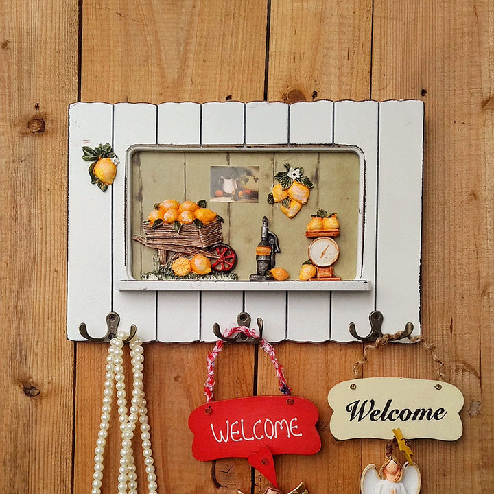 Decorative Nature-inspired Wall Hook Rack