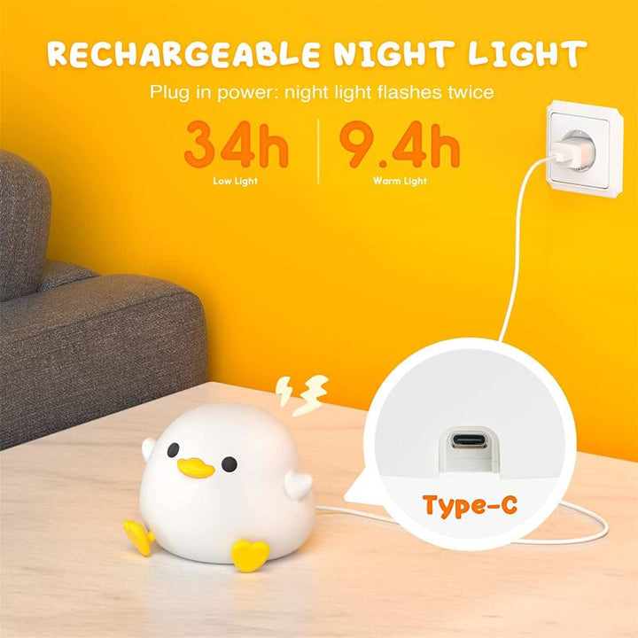 Ducky Buddy Lamp - Soothing Night Light For A Better Sleep Of Your Child Noxord
