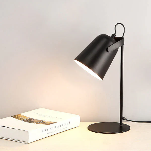 Nordic Macaron Color Creative Iron Bucket Design Light Table Lamp | Noxord