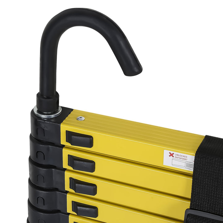 Telescopic Ladder Aluminum with Removable Hook | Kalsten