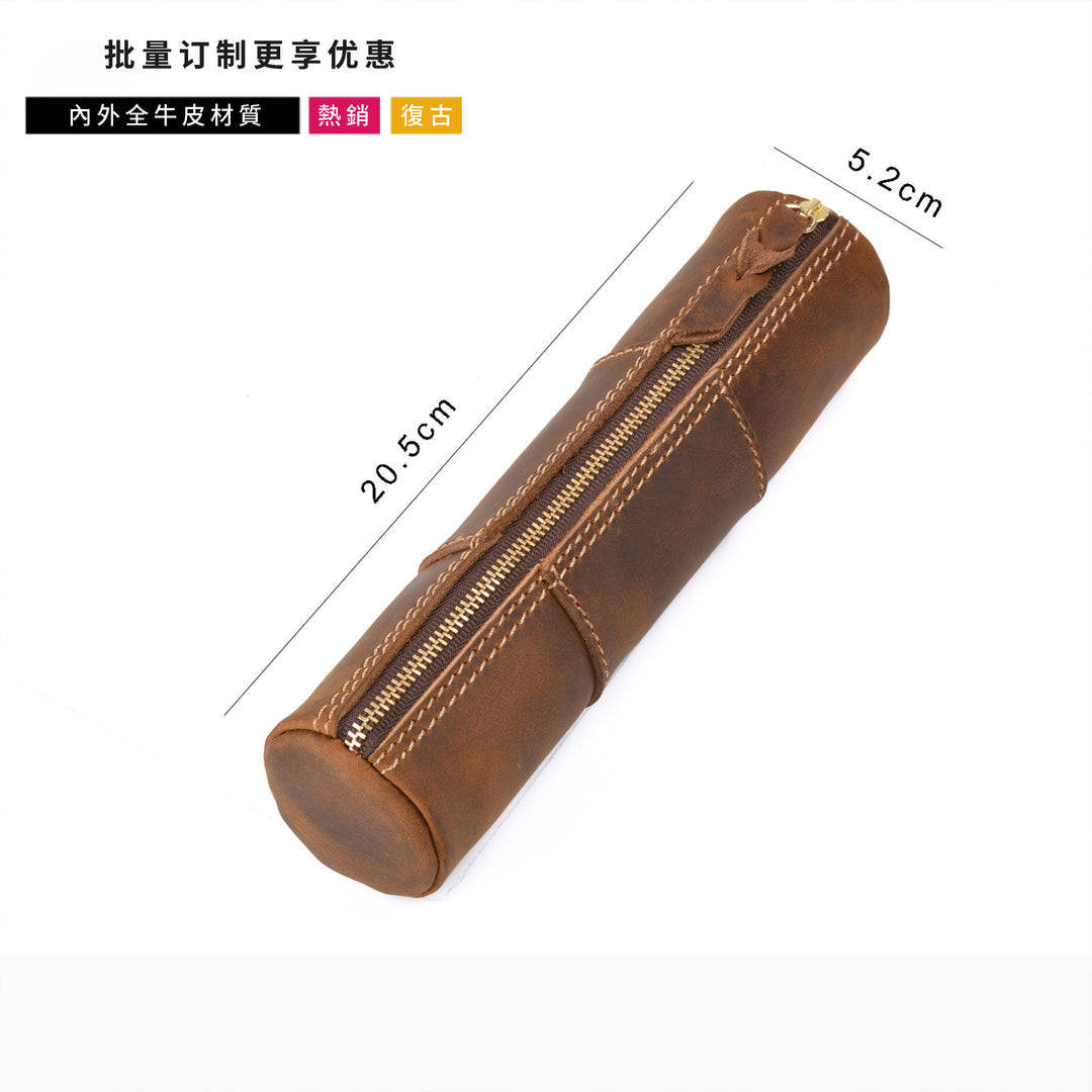 Leather Pencil Case Roll