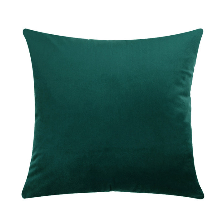 Ultra-Soft Velvet Square Decorative Pillow Cover with Minky Back and Invisible Zipper