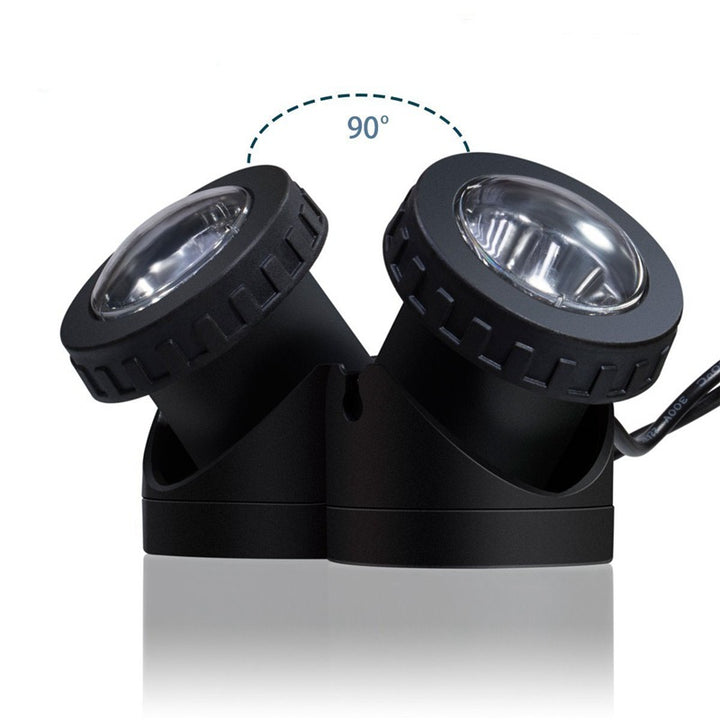 Adjustable Solar LED Landscape Spotlight With External Photovoltaic Panel And Extended Low-Voltage Cable Kalsten