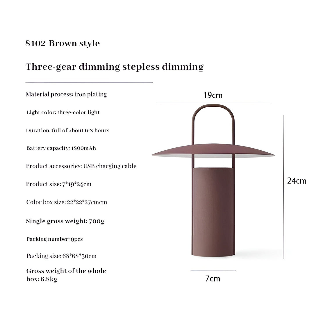GlowLight Garden Lighting – Magical LED Table Lamp for Outdoor, Waterproof & Rechargeable Noxord