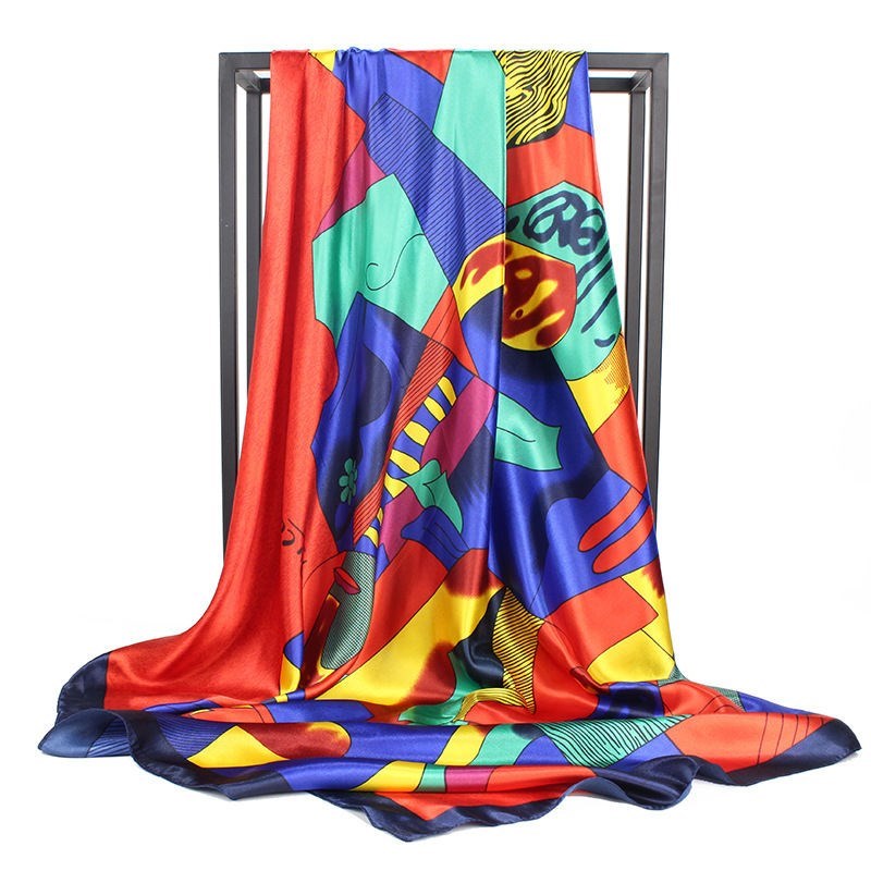 Kalsten | Large square scarf Simulation silk scarf All-match scarf Scarf