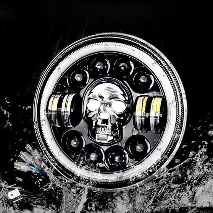 Noxord | 7 Inch Skull LED Headlight