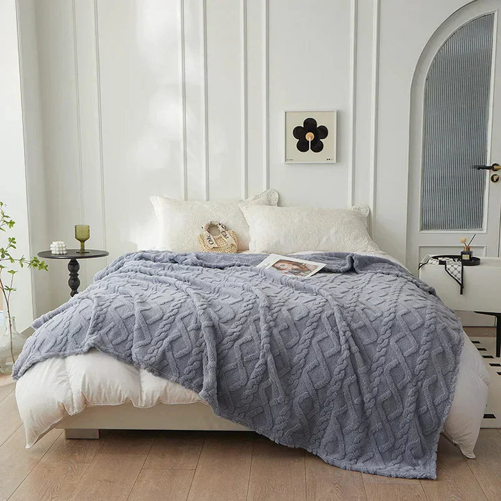 Luxury Lambswool Blanket for Bedroom Kalsten
