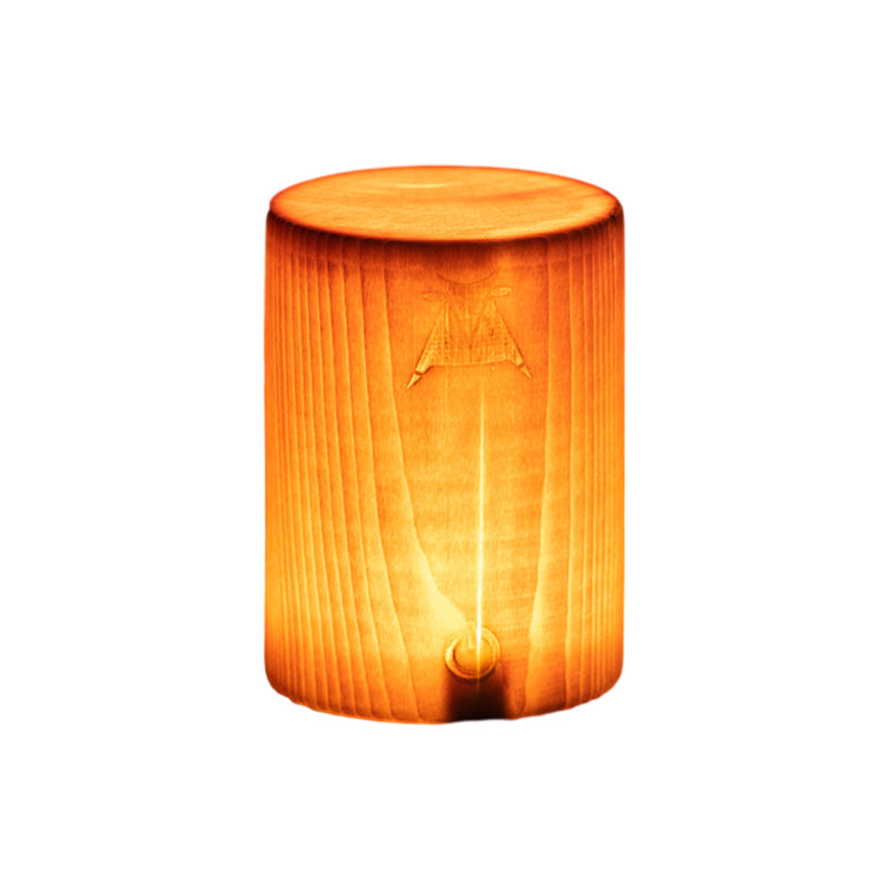 Cordless LED table lamp with rechargeable battery and touch control – Warm wood design for a cozy atmosphere | Kalsten