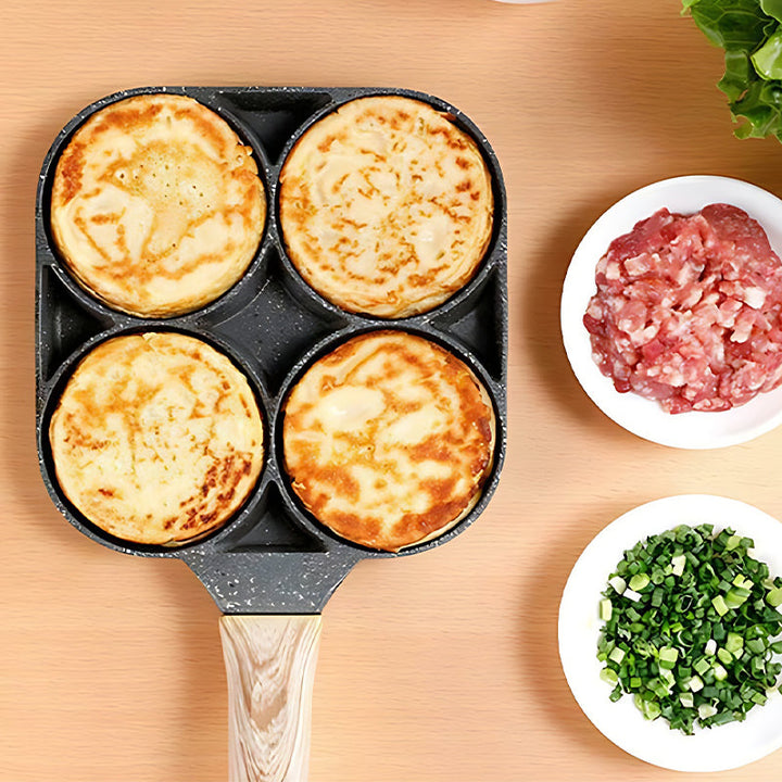 Kalsten | Four-hole egg pan, breakfast omelette household frying pan non-stick pan