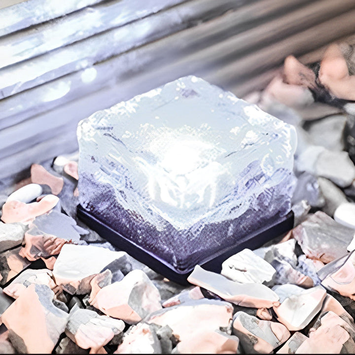 Solar Glass Brick Pathway Light Noxord