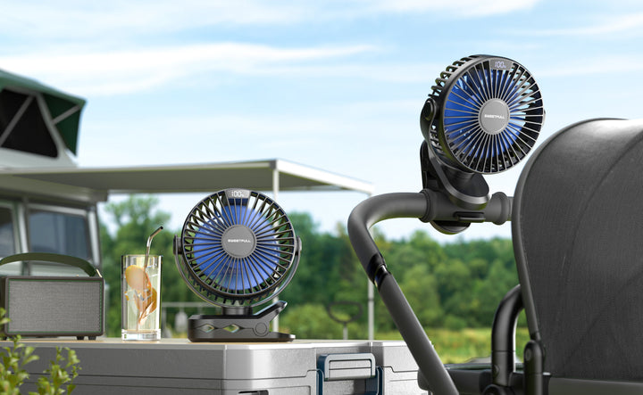 Portable Clip on Fan - Battery Operated Stroller Fan | Kalsten