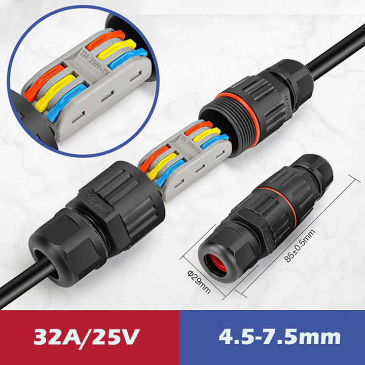 Waterproof electrical wire connector for outdoor use | Kalsten