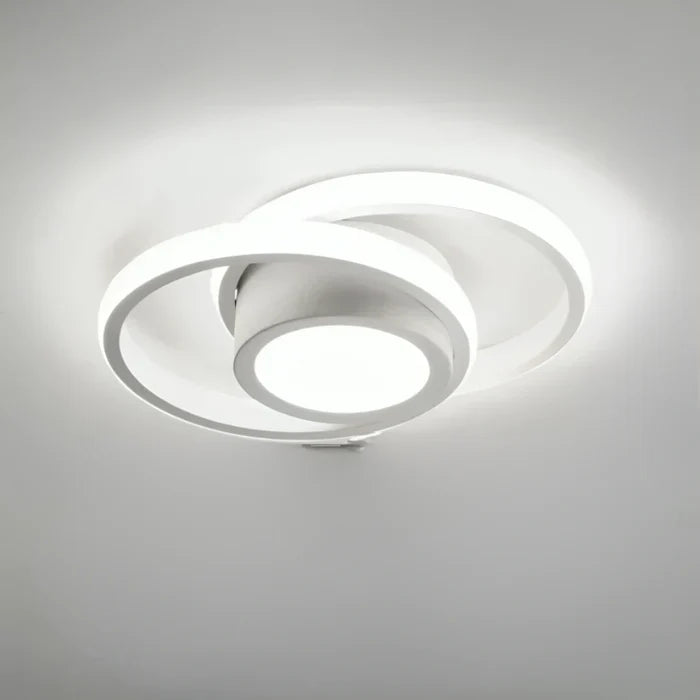 Modern LED Ceiling Lamp with Double Ring Design - Twilight Rings | Kalsten