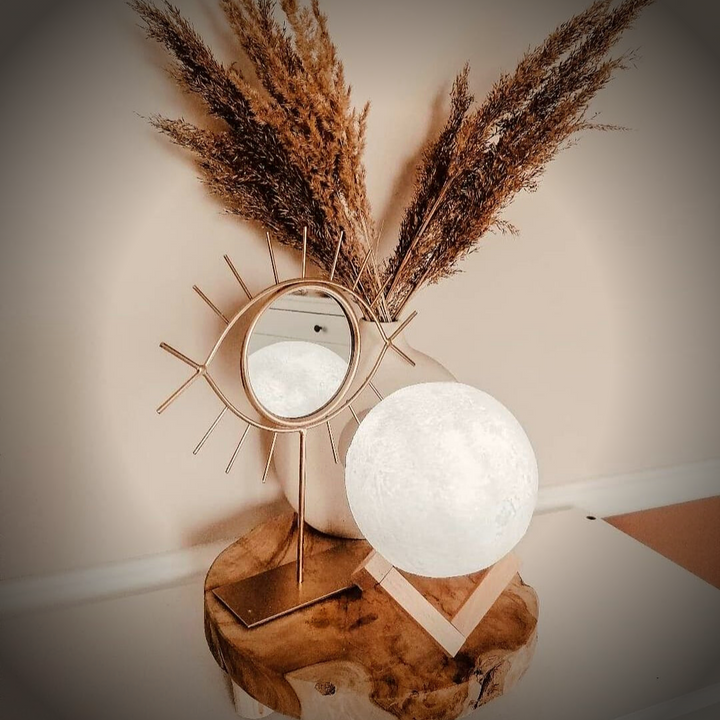 Magical Moon Lamp - with Wireless Touch Control and Wooden Stand Kalsten