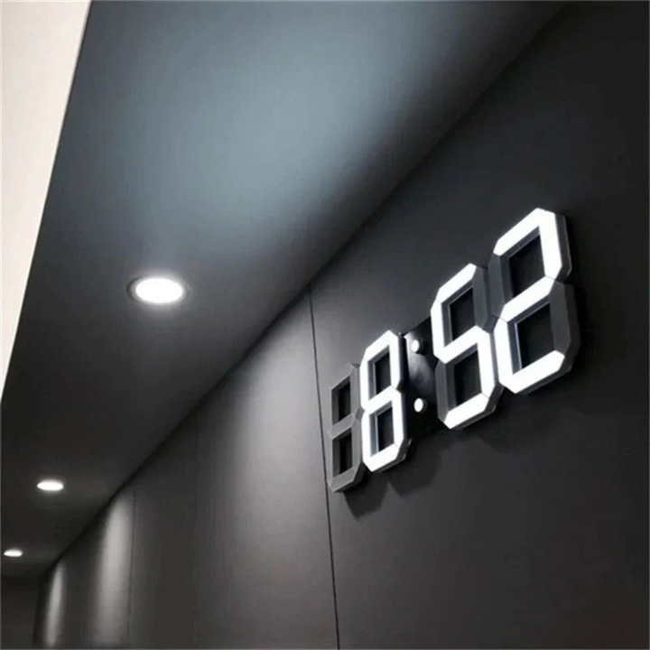 Kalsten | Designer LED 3D Wall Clock with Digital Display and Intuitive Operation