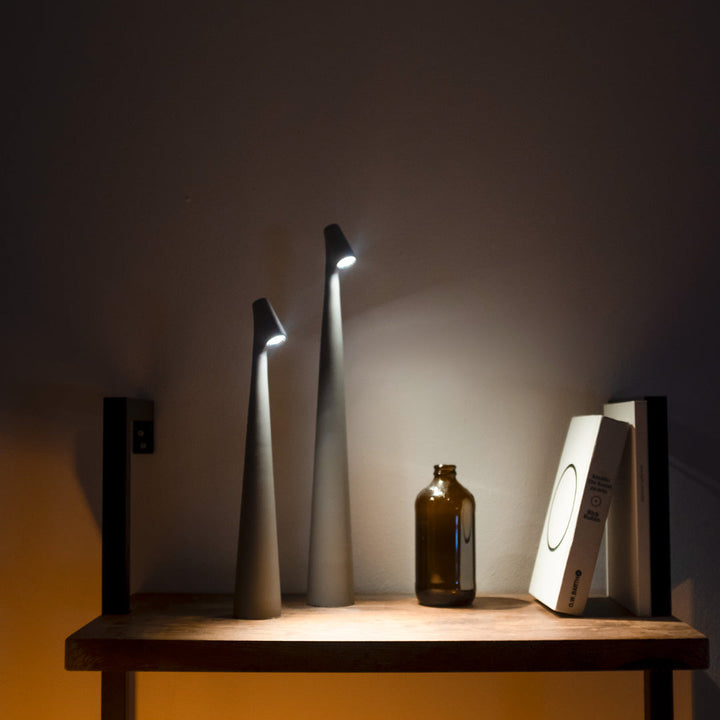 Table Lamp Modern Red Metal LED Light | Noxord