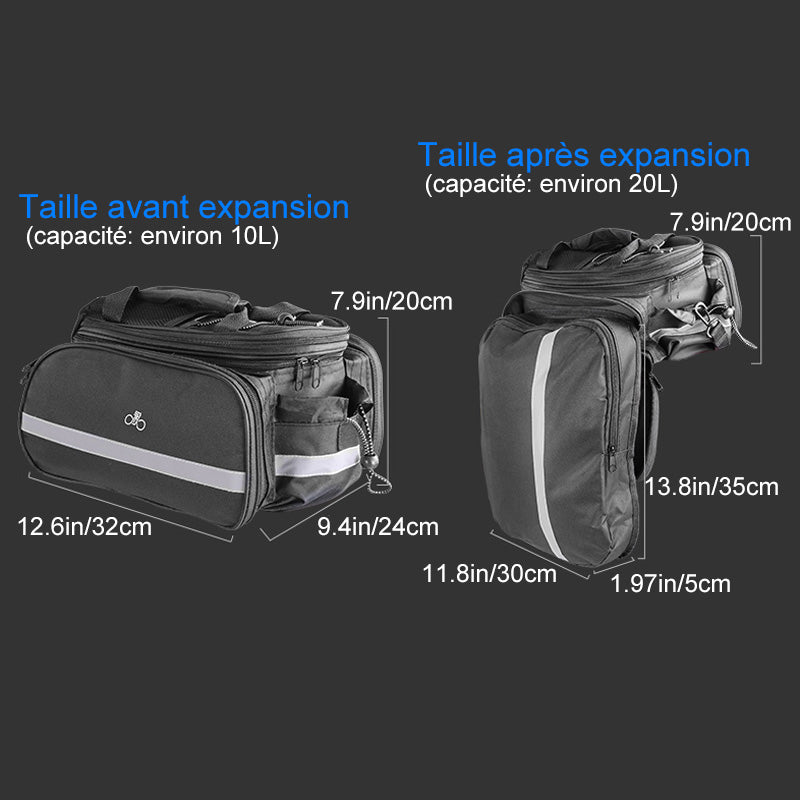 Foldable Storage Bag for Bicycle Rear Seat | Kalsten