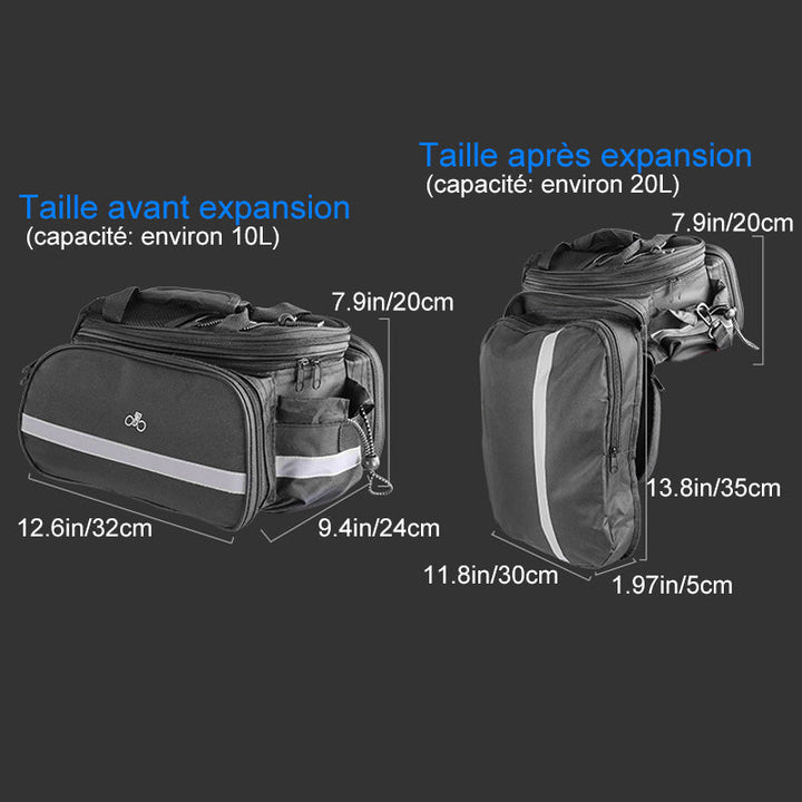 Foldable Storage Bag for Bicycle Rear Seat | Kalsten